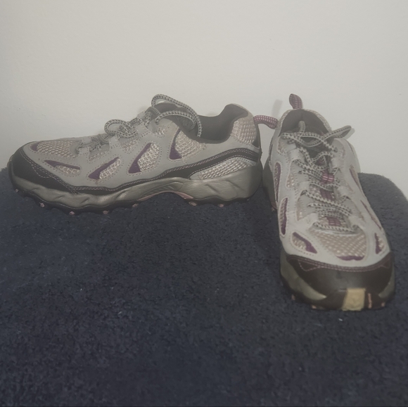 Columbia Womens Gray and Purple D Storm Hiking Shoes Size 8 - Picture 5 of 10